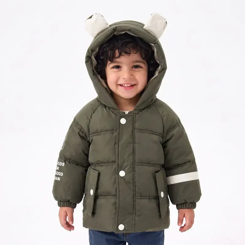 کاپشن پسرانه میکی موس عدسی شمعی آستر خز پاییزه و زمستانه