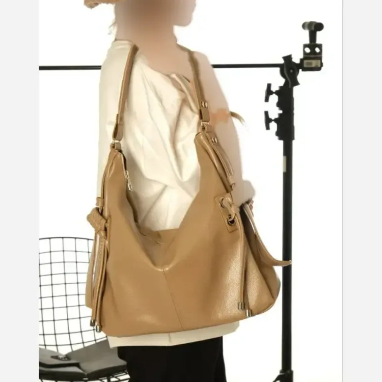 کیف زنانه گیس بافت شرانگ ریز مشکی شکلاتی سورمه ای سایز 27 تا 32