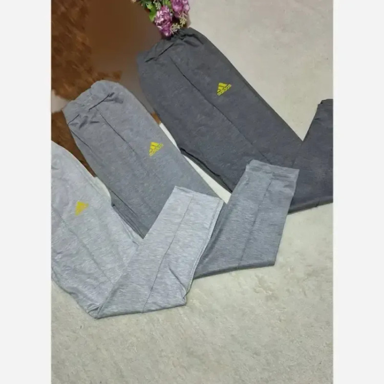 شلوار ورزشی و خانگی زنانه گلکسی پنبه ملانژ درجه یک فری سایز