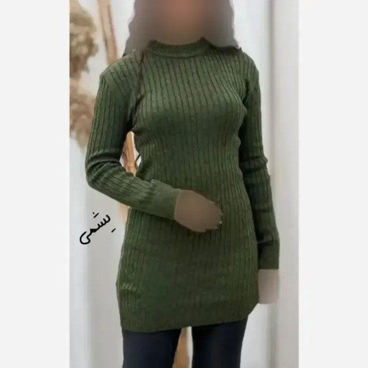 تونیک بافت گپ زنانه ماهلین فری سایز الیاف آکریلیک ترک قد 85 سانت