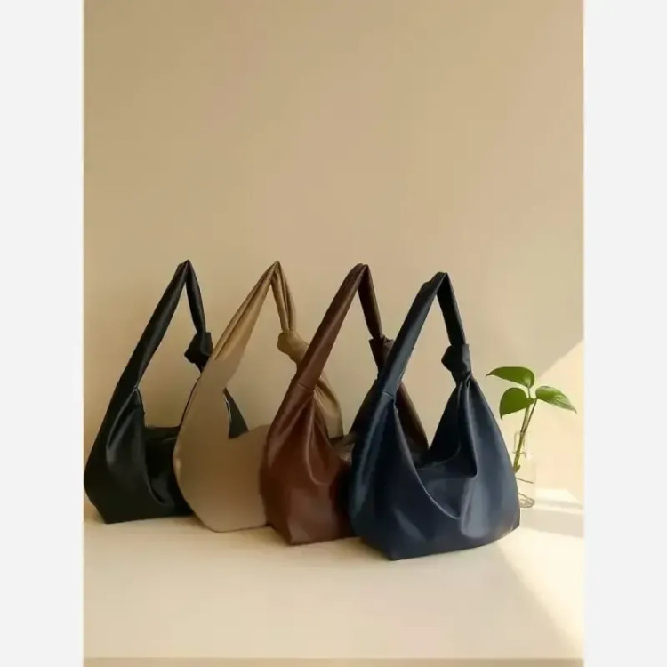 کیف زنانه شرانگ یک طرف گره جنس وارداتی رنگ مشکی
