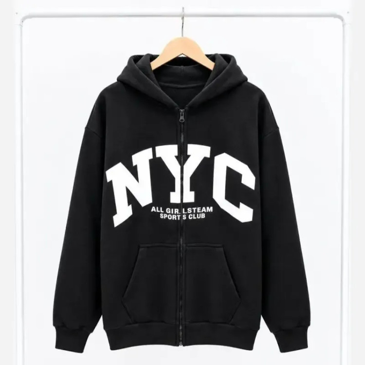 سویشرت NYC فلامنت داخل کرکی فری سایز