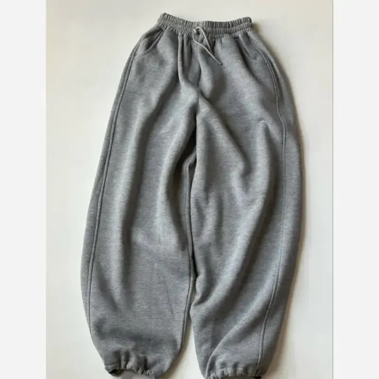 شلوار دوکاره کرکی دورس جاگر و بگ زنانه رنگ مشکی و طوسی سایز 38 تا 44 قد 100