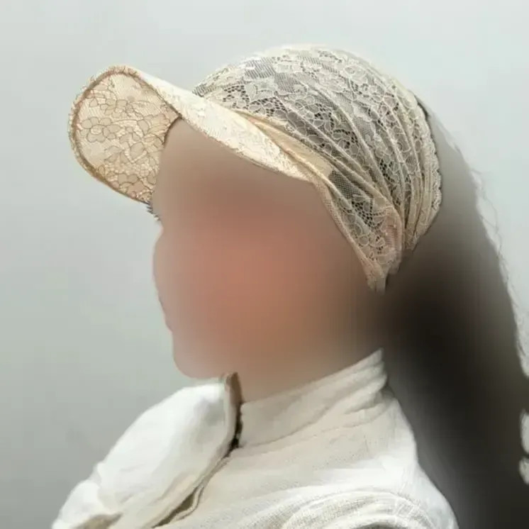 هد نقابدار گیپوری زنانه تابستانی مناسب سفر و طبیعت گردی رنگ مشکی و کرم